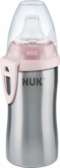 NUK láhev Active Cup nerez 215 ml růžová