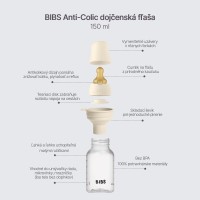 BIBS antikoliková lahev s kaučukovou savičkou 150ml