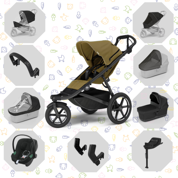 THULE Akční set Urban Glide 3 + korba + autosedačka CYBEX + doplňky