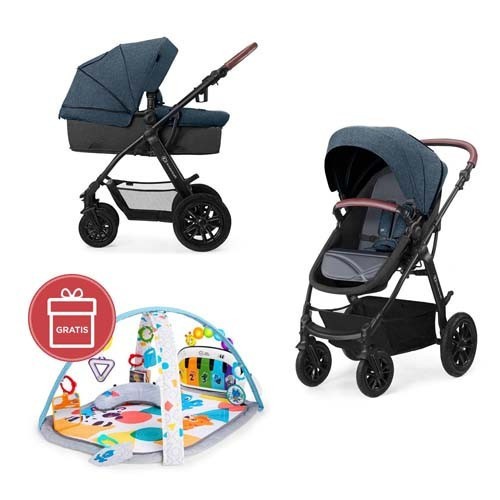 Kočárek kombinovaný 3v1 XMOOV Denim Kinderkraft + Dárek